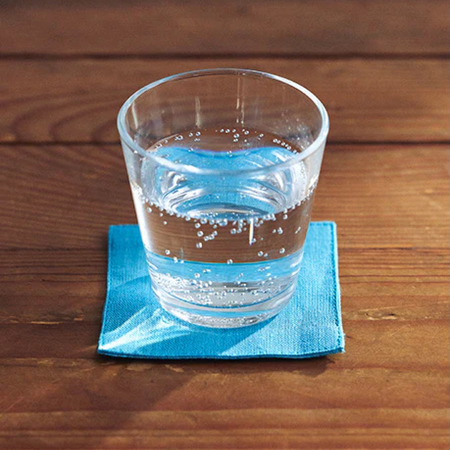 Linen Coaster | Blue Azur