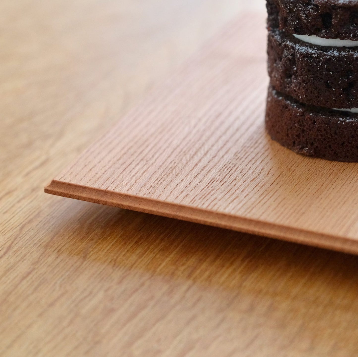 Wooden Cove-Edged Plate Square