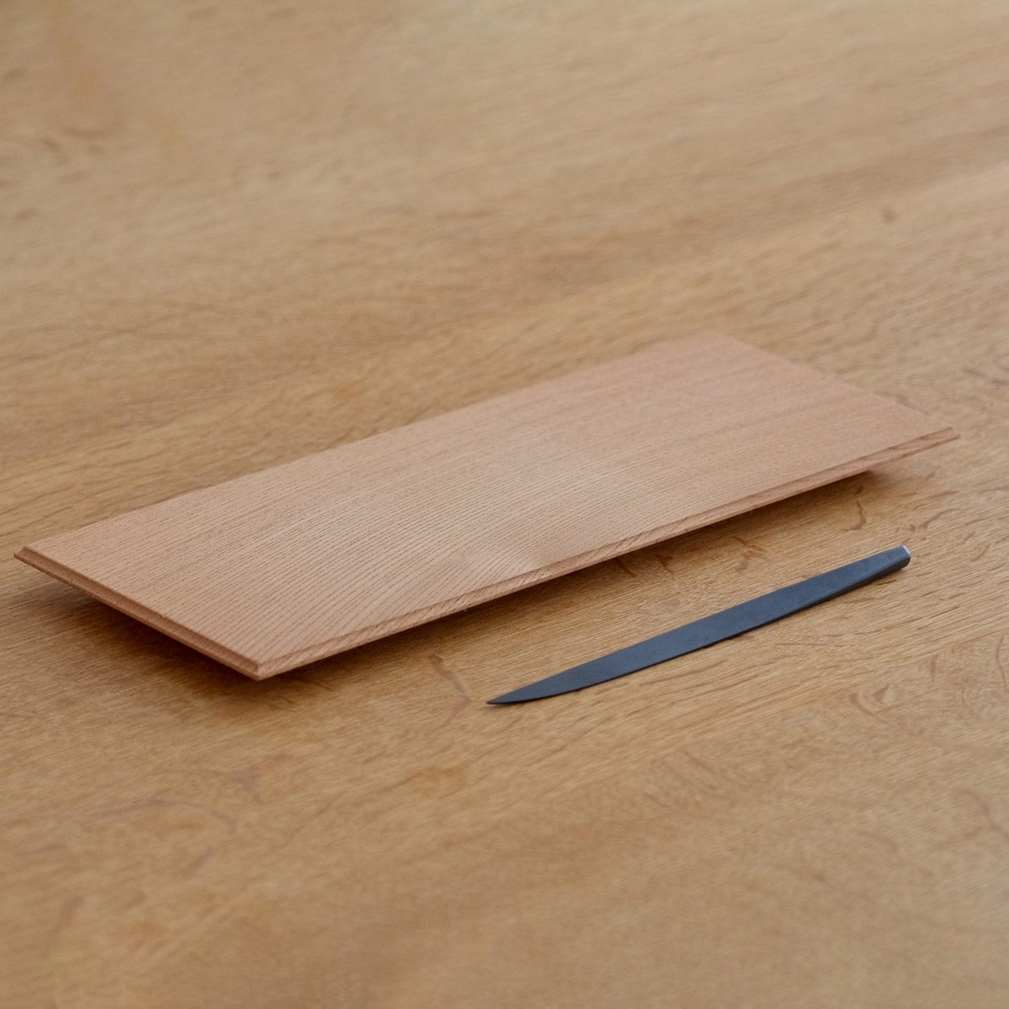 Wooden Cove-Edged Plate Rectangle