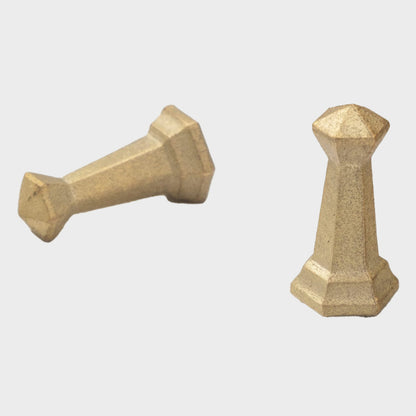 Brass Magnetized Hook Chess-shaped (Set of 2)