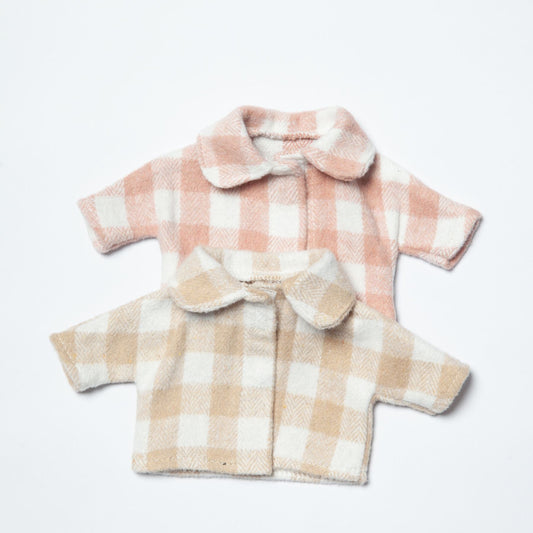Small Plaid Jacket For A 23 Cm Animal