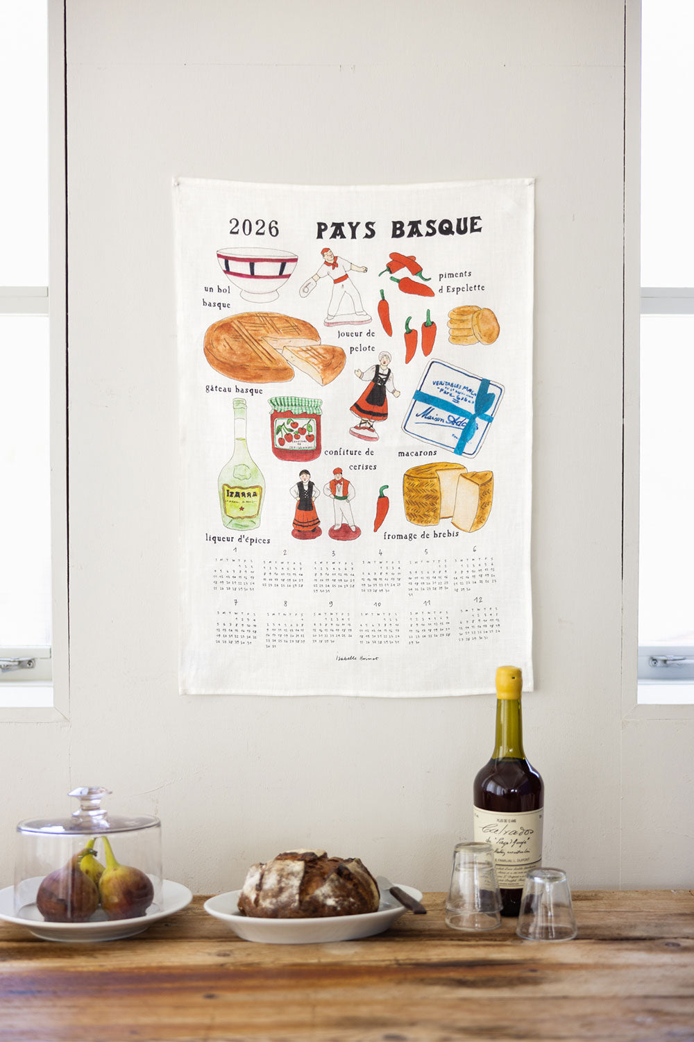 2026 Linen Calendar - SOUVENIR BASKQUE