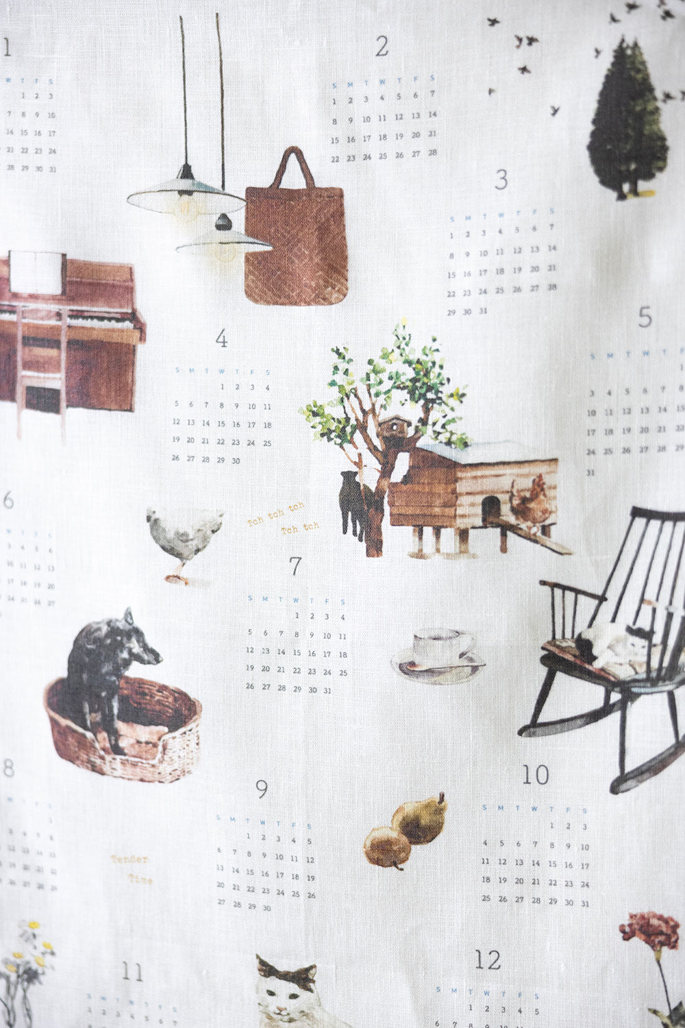 2026 Linen Calendar - TENDER TIME