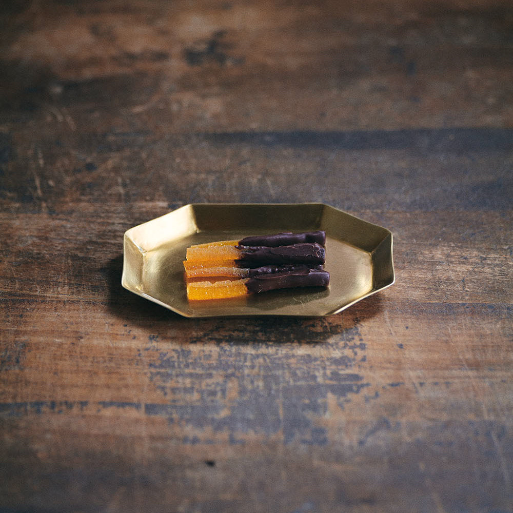 Brass Plate Long Octagon