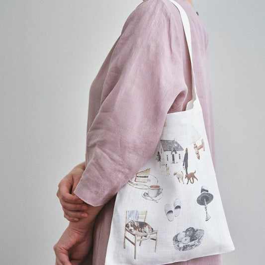 One Handle Bag Living With Dogs - Misato Ogihara