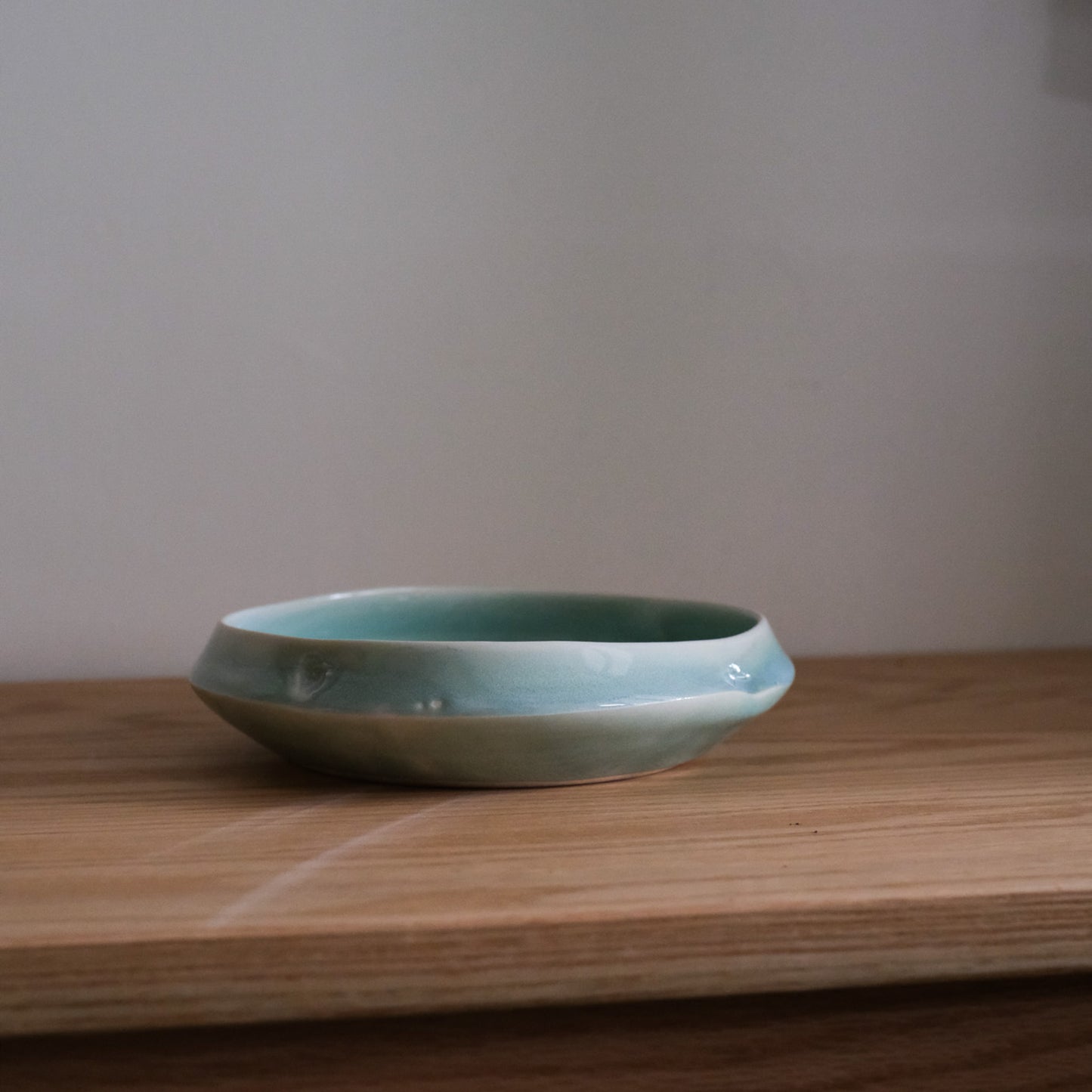 Turquoise Porcelain Plate 7" - Co-E171