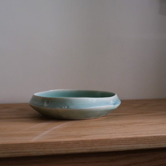 Turquoise Porcelain Plate 7" - Co-E171