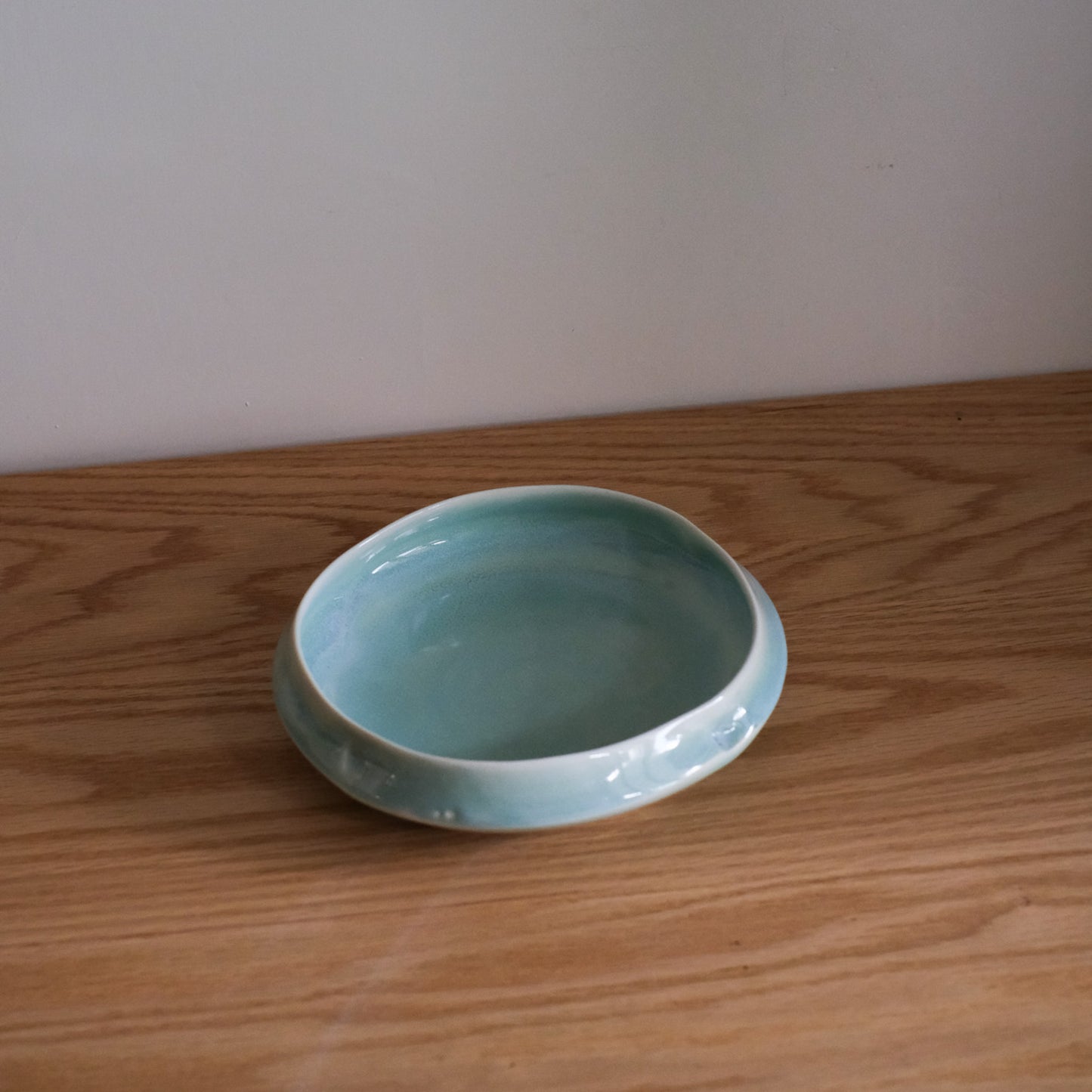 Turquoise Porcelain Plate 7" - Co-E171