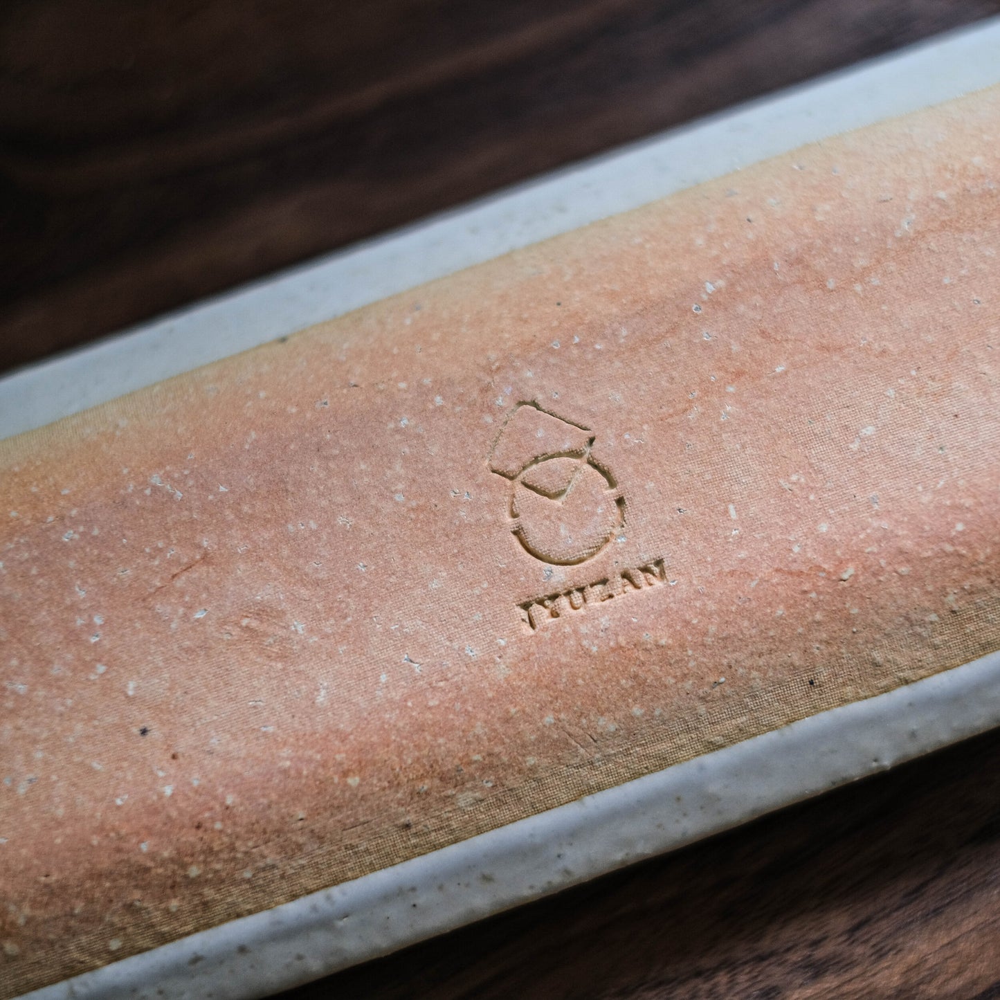 Mino Ware Angle Plate - White