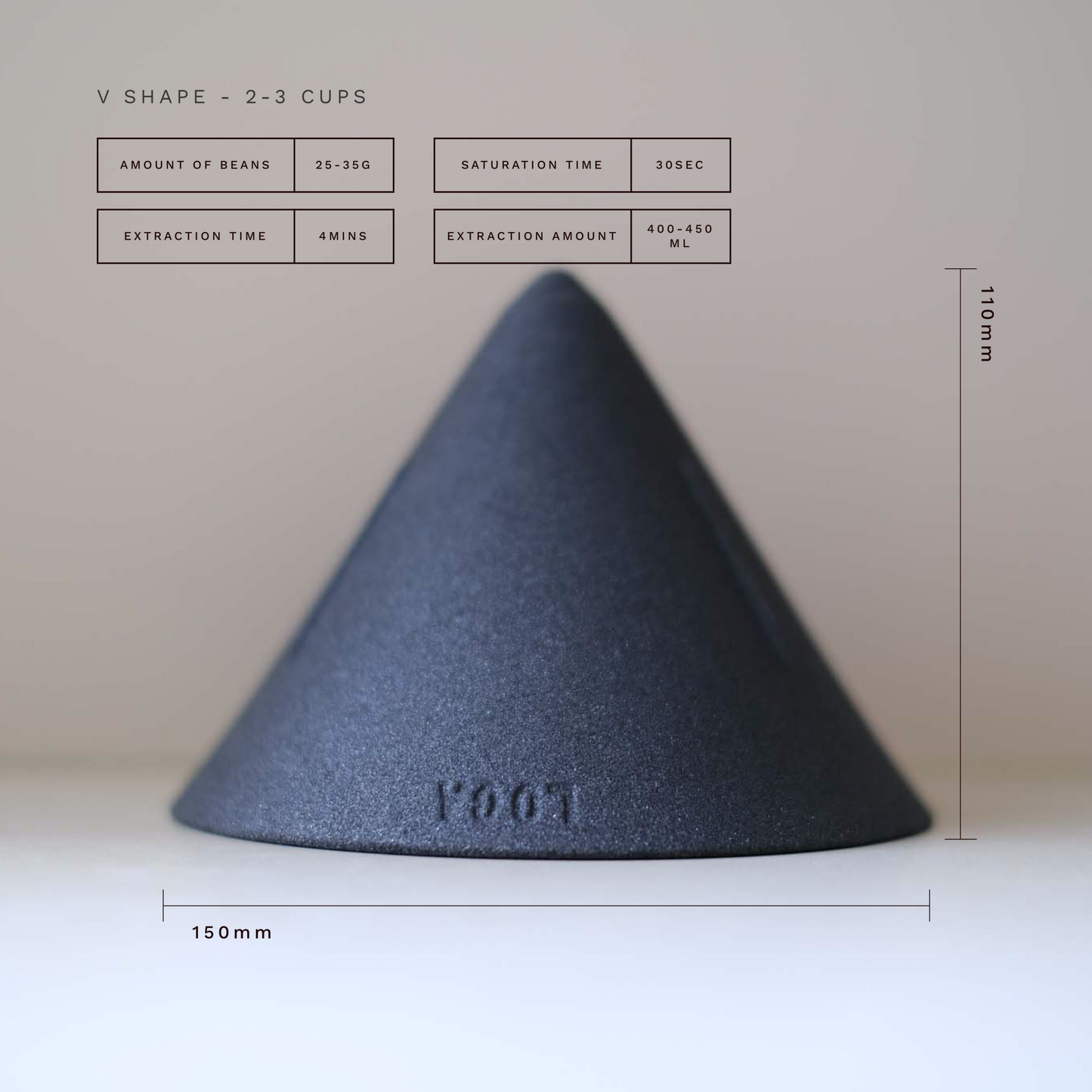 Ceramic Coffee Filter (V-Shape)