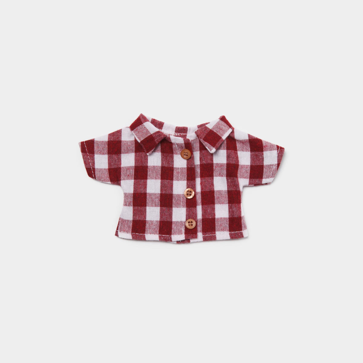 Small Burgundy Checked Shirt - Philomena Kloss