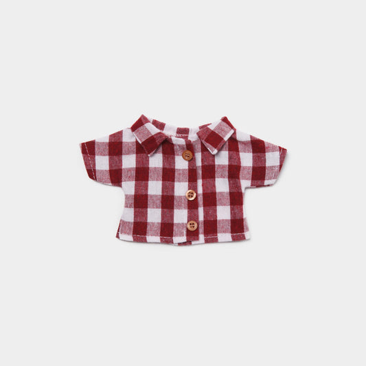 Small Burgundy Checked Shirt - Philomena Kloss