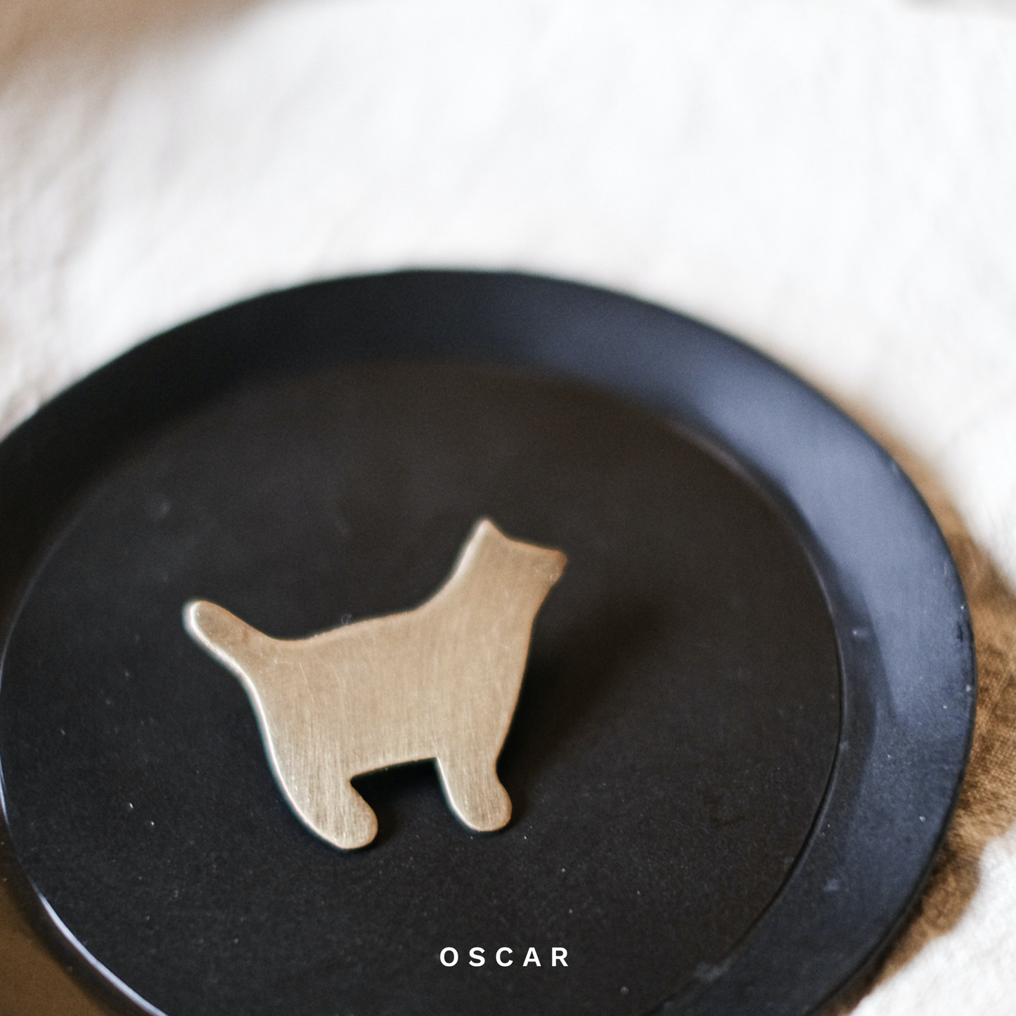 Brass Cat Pin