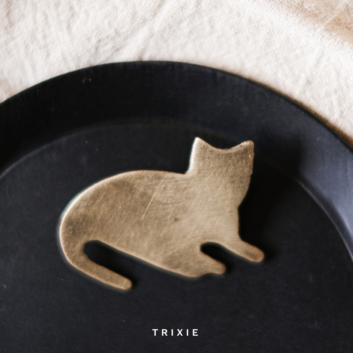 Brass Cat Pin