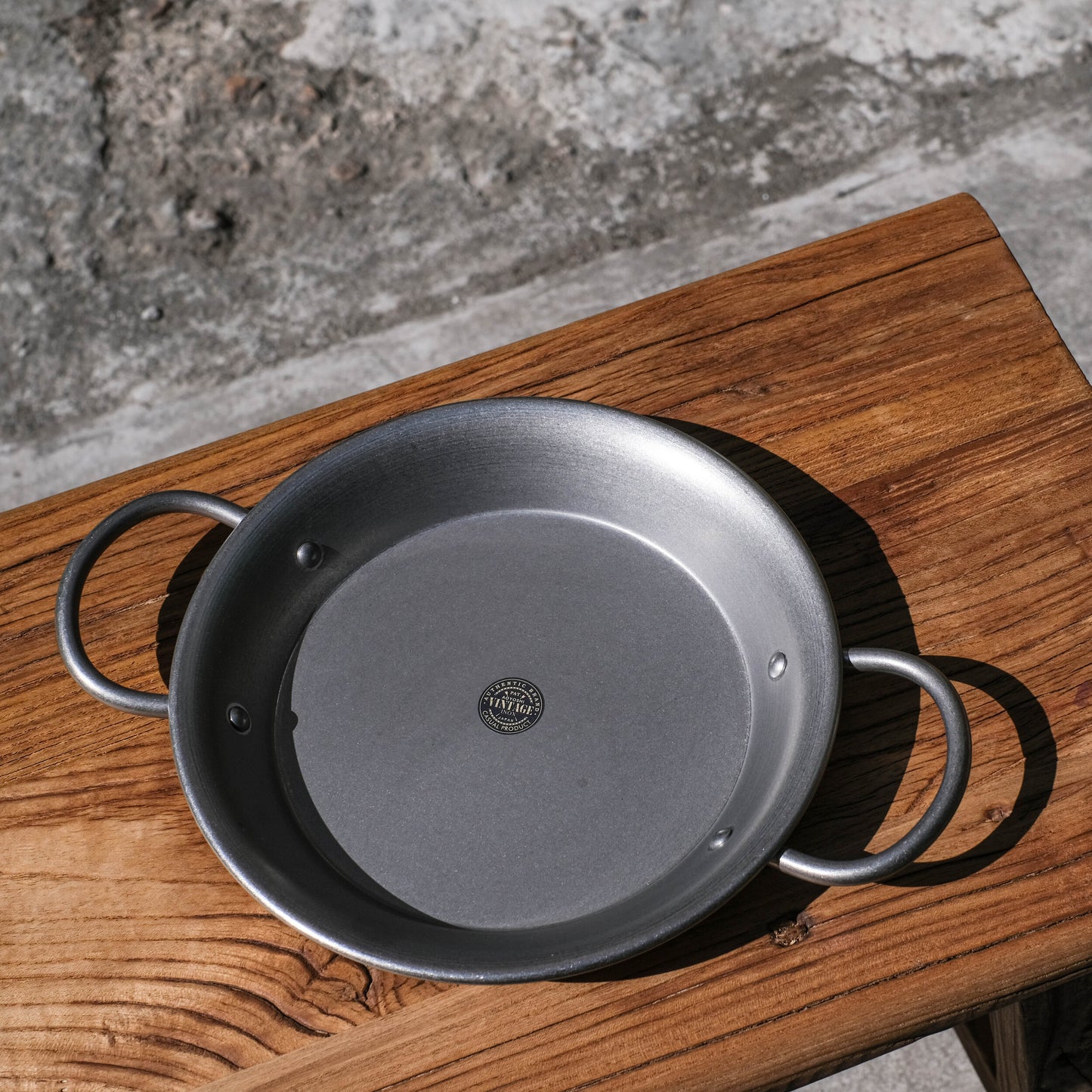 Vintage Inox Paella Pan