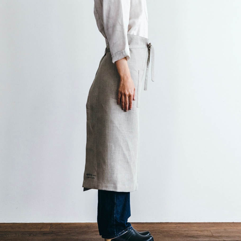 Apron - Linen Garcon Apron - Bottom