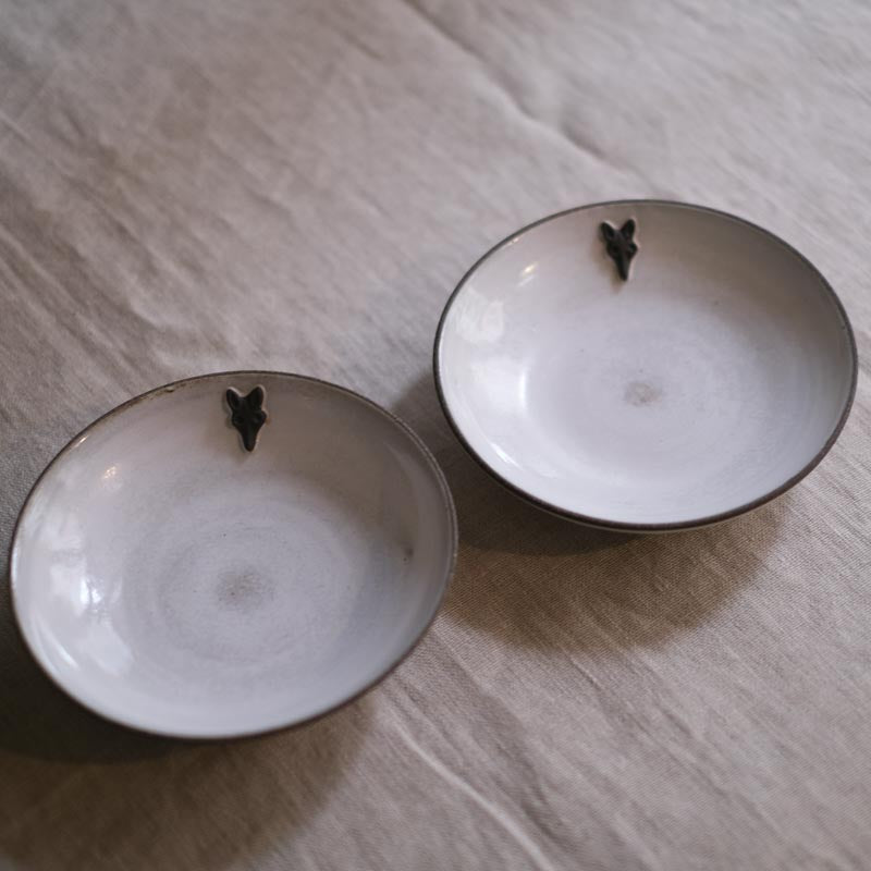 Made In 852 Espella Hui - Black Vulcan Fox Plate Small - Co-E60