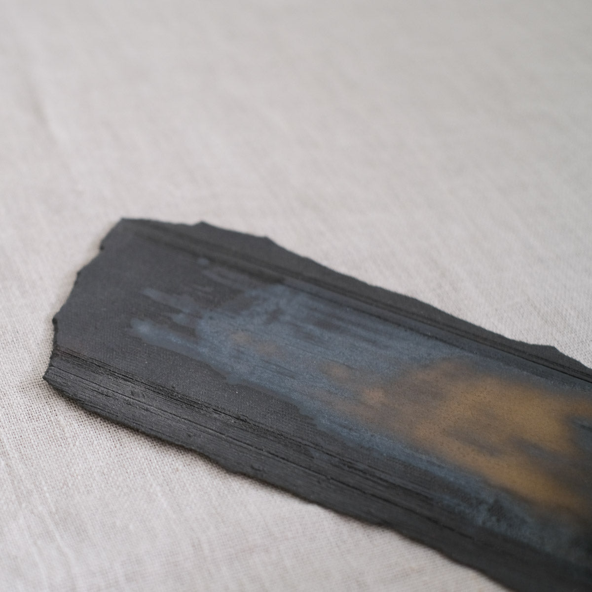 Plate Black Thing Long - Po24