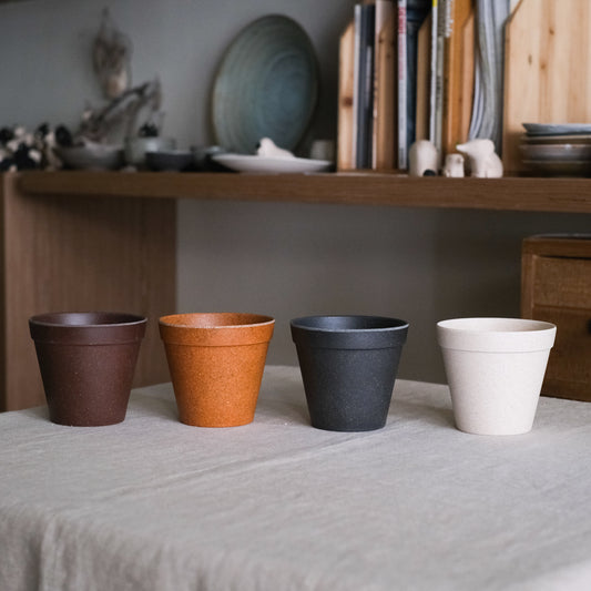Recycled Resin 4 Flower Pot Set