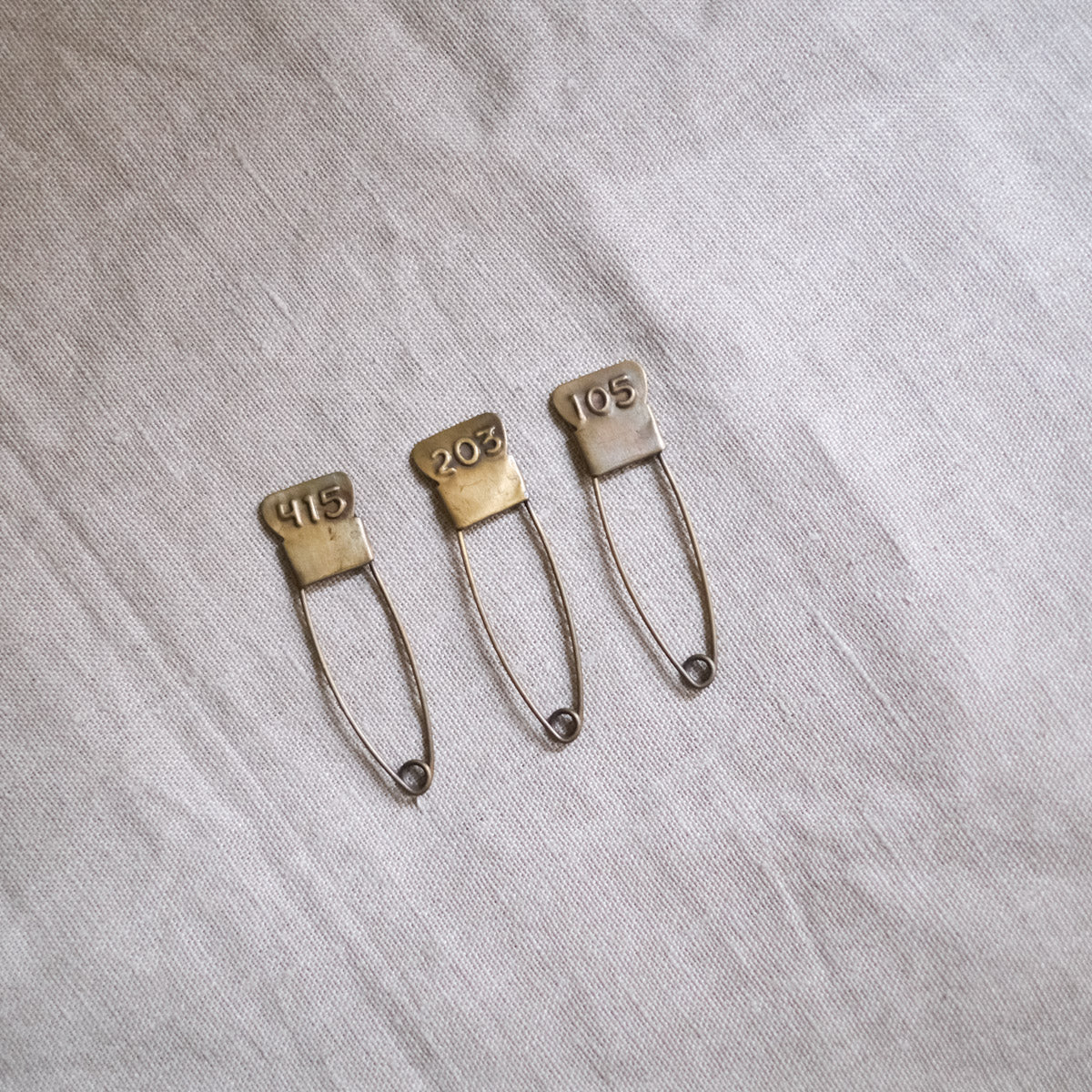 Brass Number Pin