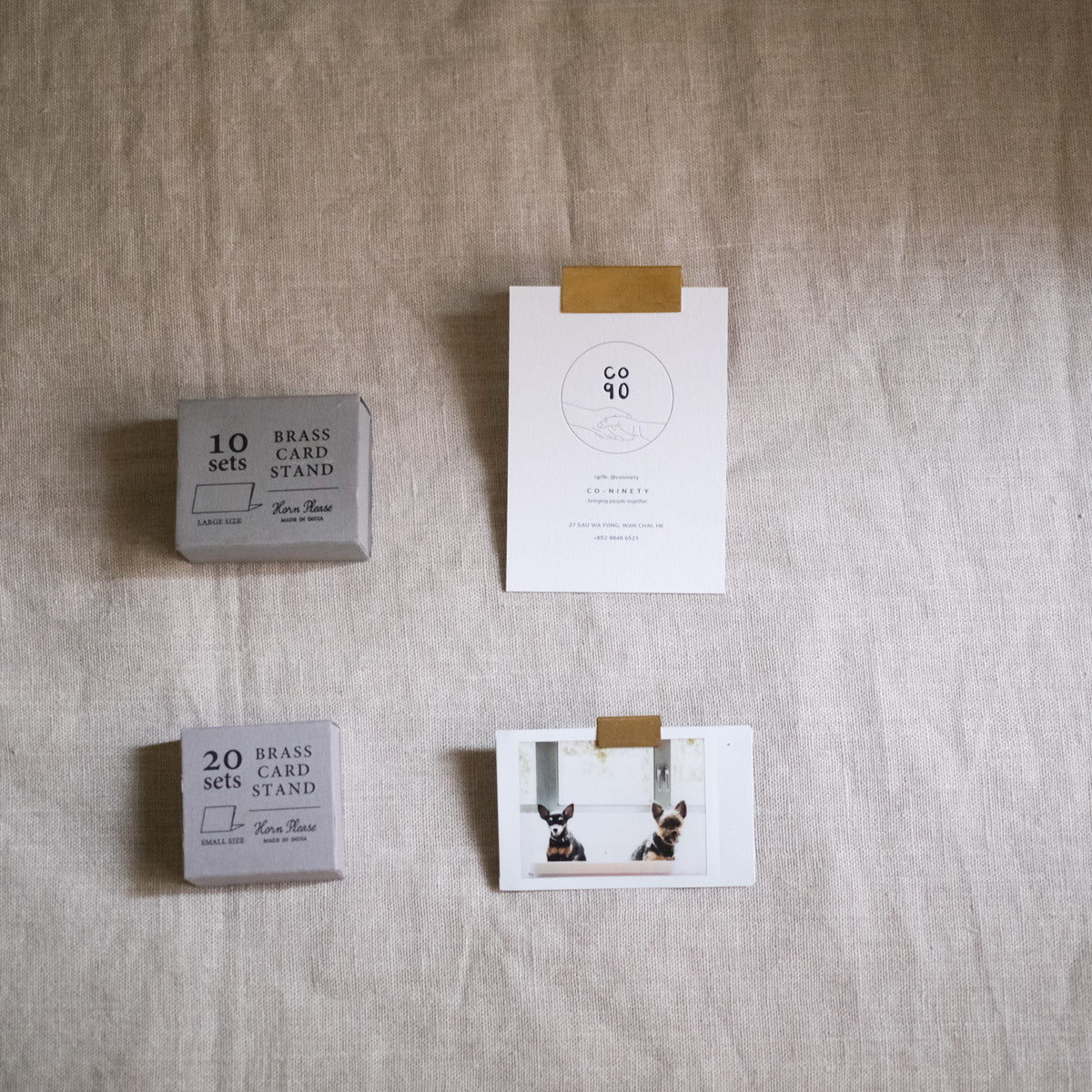 Brass Card Holder