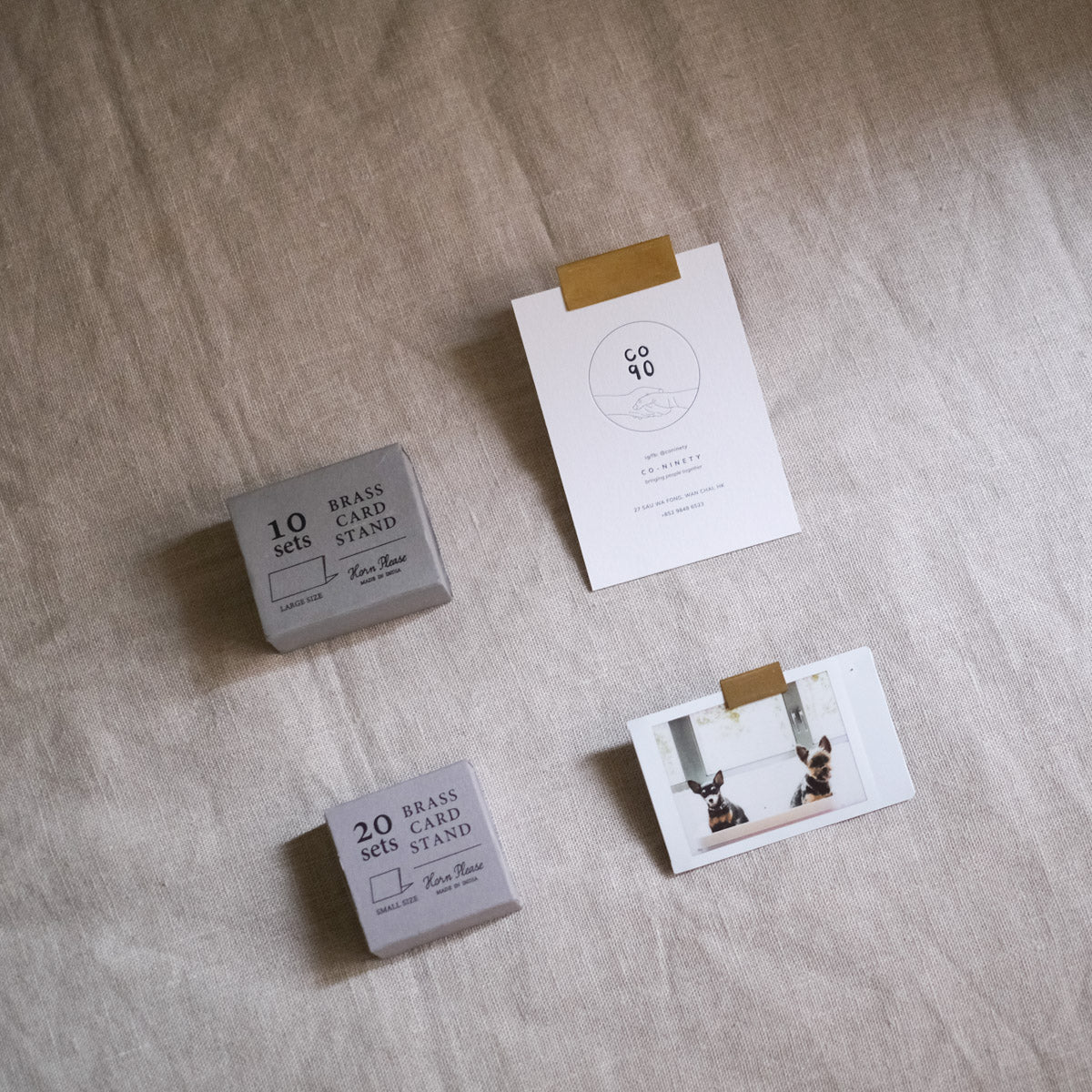 Brass Card Holder