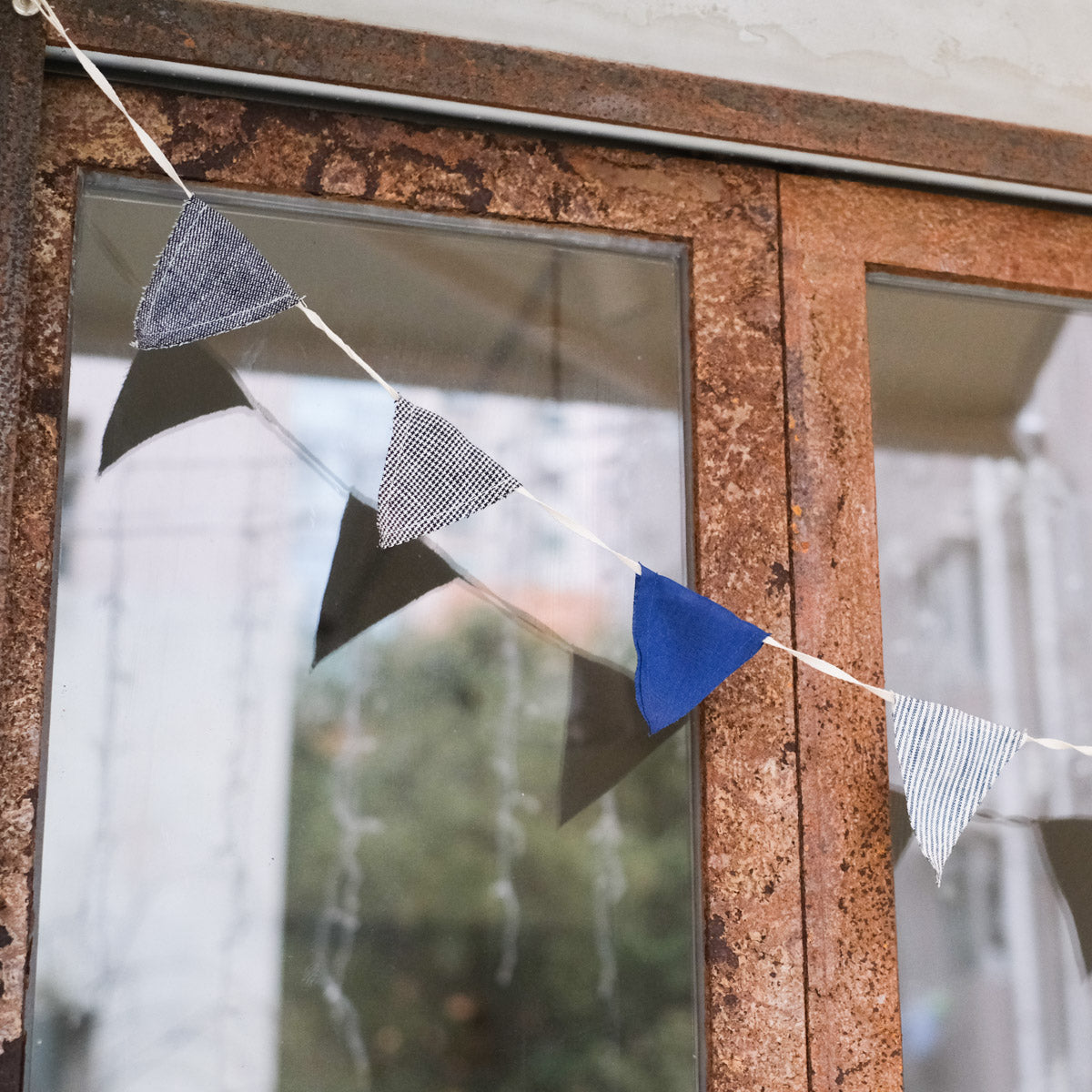 Linen Fabric Garland Color Assorted
