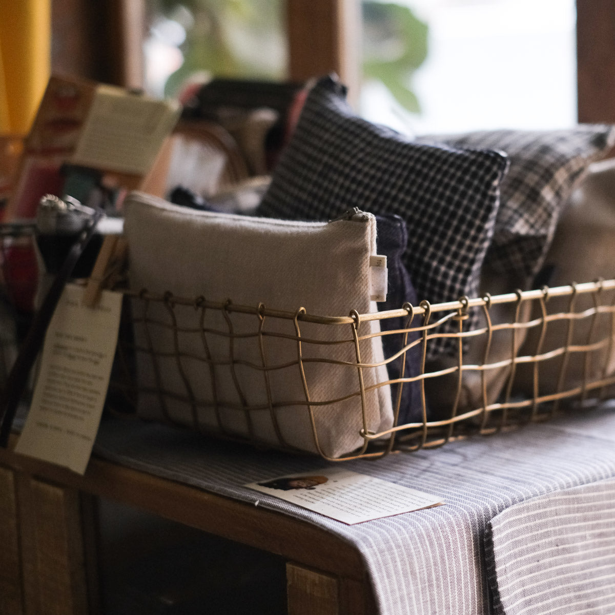 Brass Wire Basket - Large