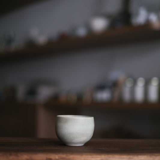 Queenie Leung - Green Sake Cup  - Ql-27