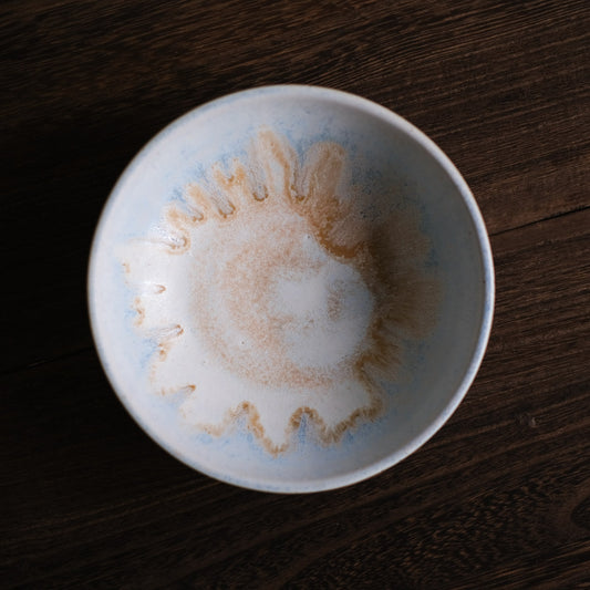 852 - Queenie - Small Plate Bowl Baby Blue