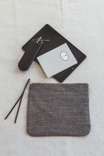 Canna Linen Pouch Bag