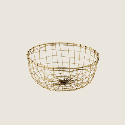 Iron Wire Basket Round Shallow
