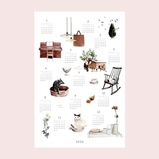 2026 Linen Calendar - TENDER TIME