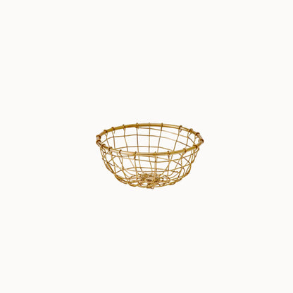 Iron Wire Basket Round Shallow Extra Small