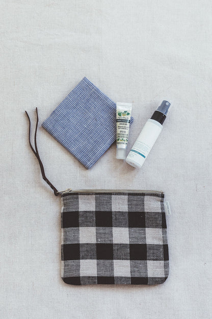 Canna Linen Pouch Bag