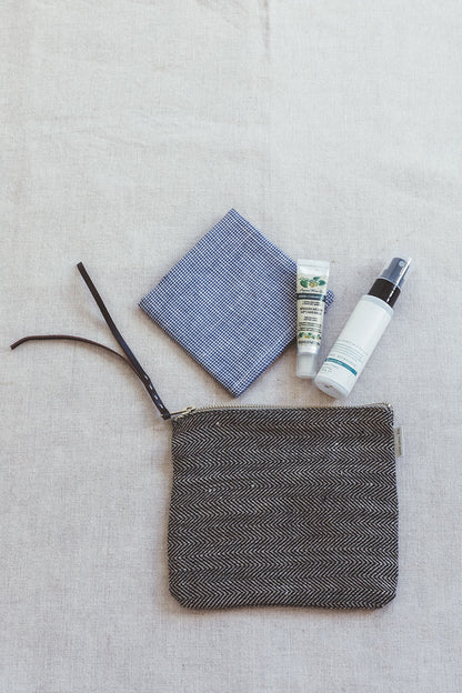 Canna Linen Pouch Bag