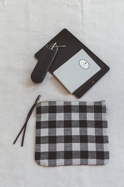 Canna Linen Pouch Bag