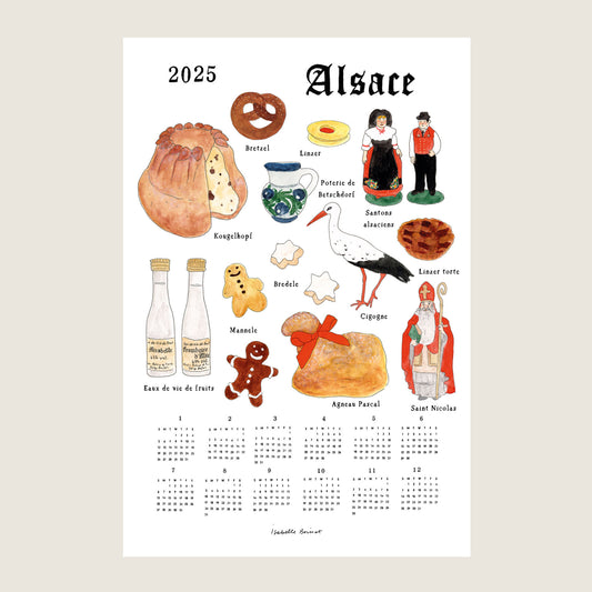 2025 Linen Calendar Specialtie Of Alsace