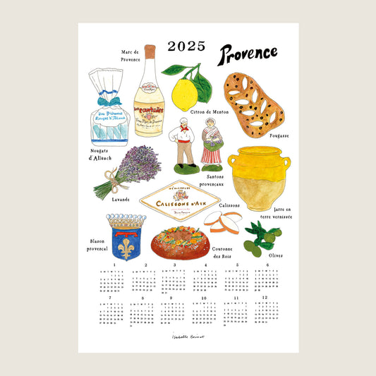 2025 Linen Calendar Souvenir Of Provence