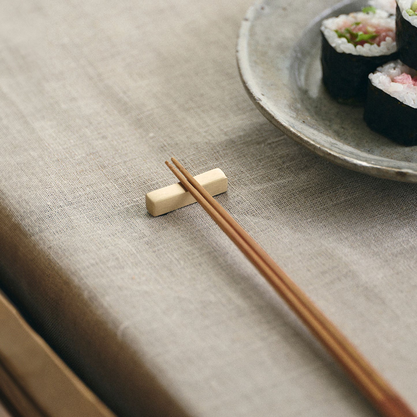 Brass Chopstick Rest Round and Square