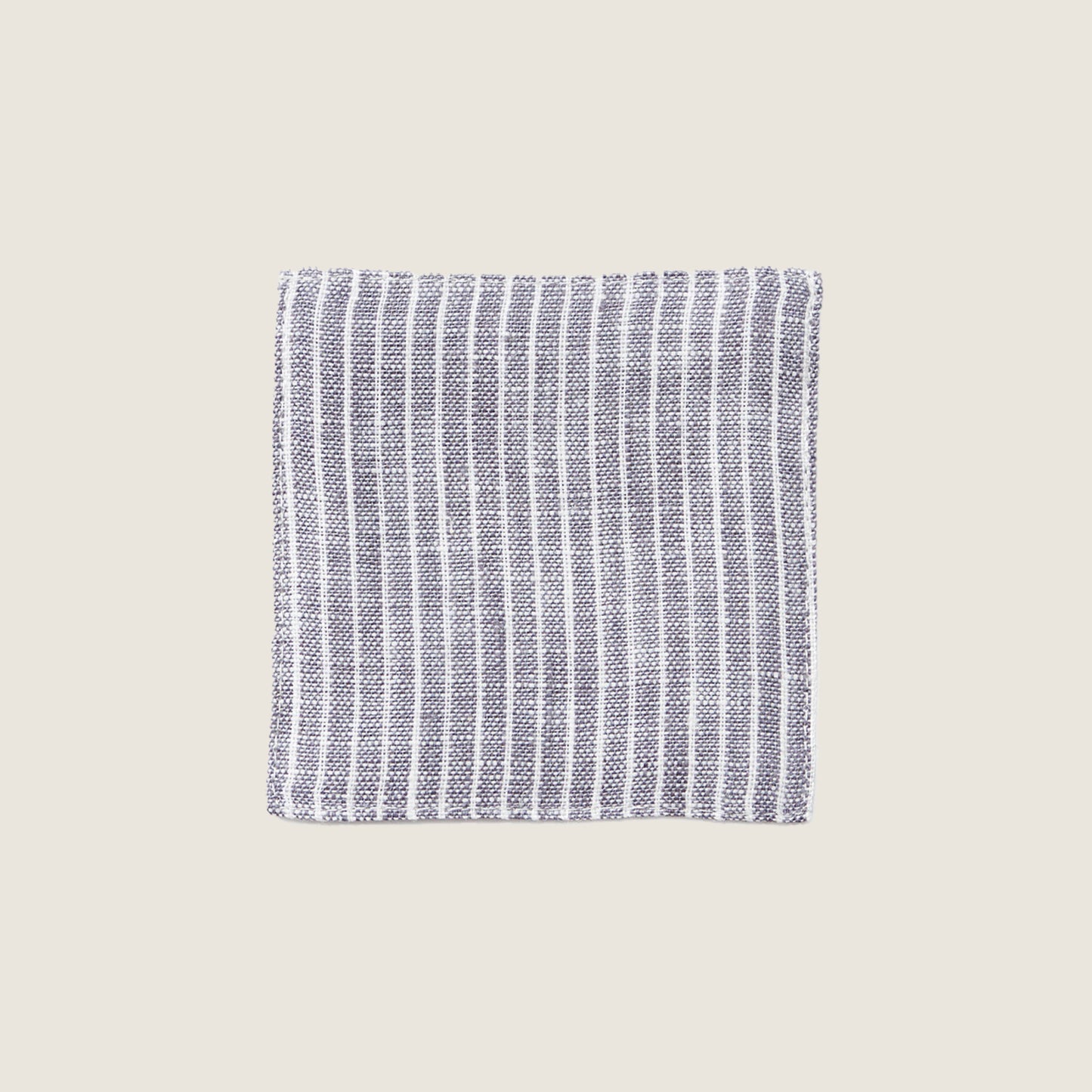 Linen Coaster | White Stripe