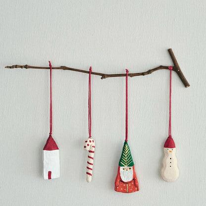 Holiday Ornament Noel 4 Pcs Set