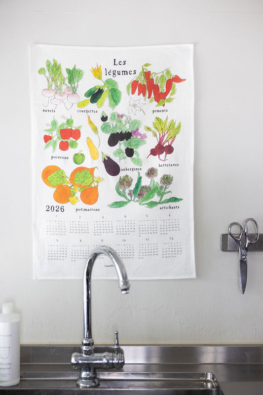 2026 Linen Calendar - FRESH COLORFUL VEG