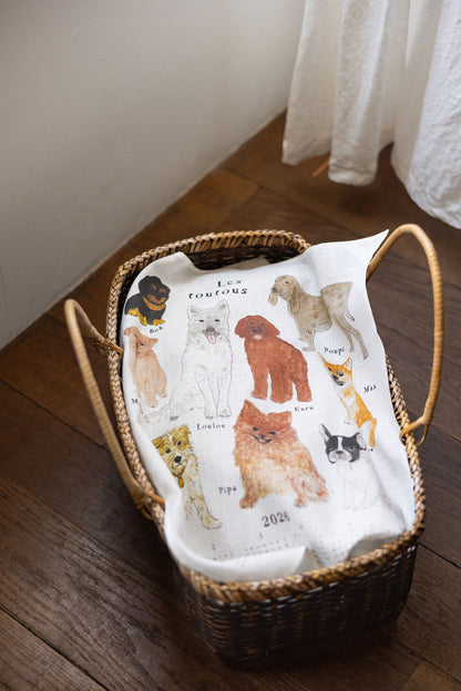 2026 Linen Calendar - LOVELY DOGGIES
