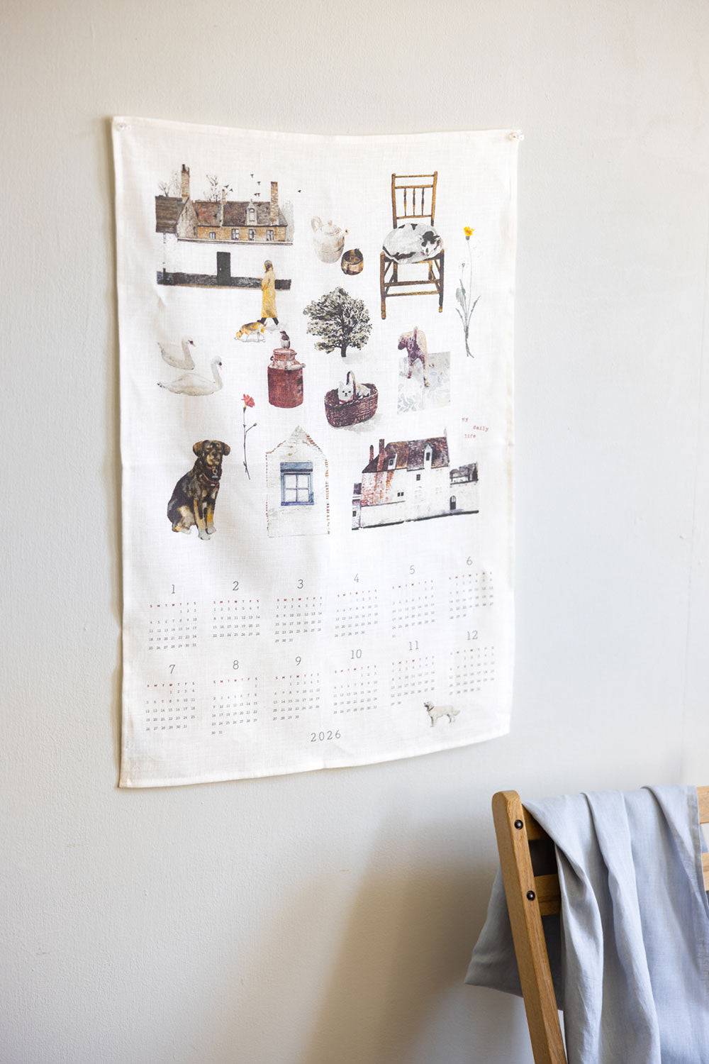 2026 Linen Calendar - MY DAILY LIFE