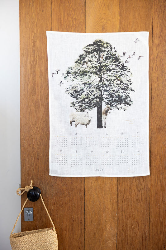2026 Linen Calendar - WHISPERS OF THE WOODS