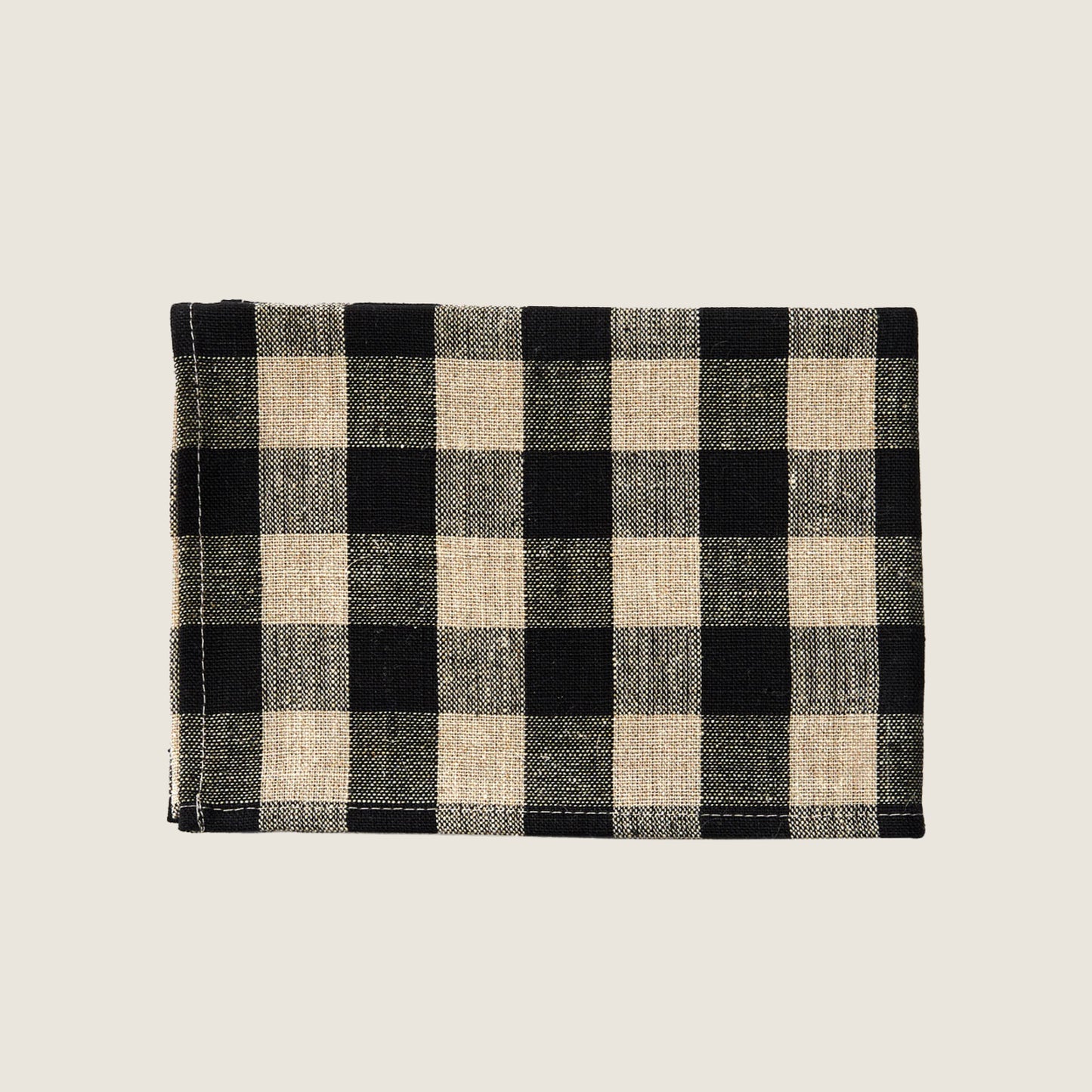Linen Kitchen Cloth | Black Natural