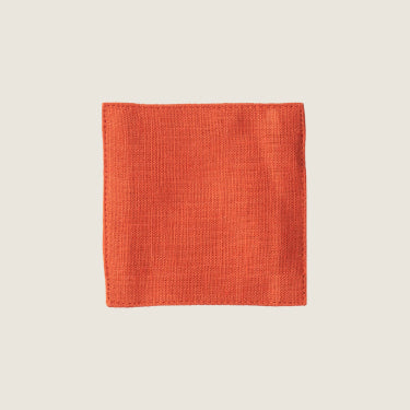 Linen Coaster | Orange