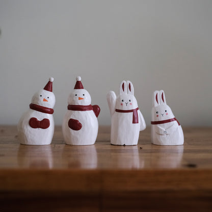 Christmas - High Five Snuggle Rabbit And Snowman