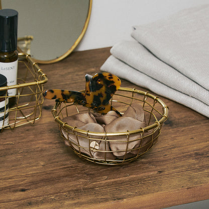 Iron Wire Basket Round Shallow Extra Small